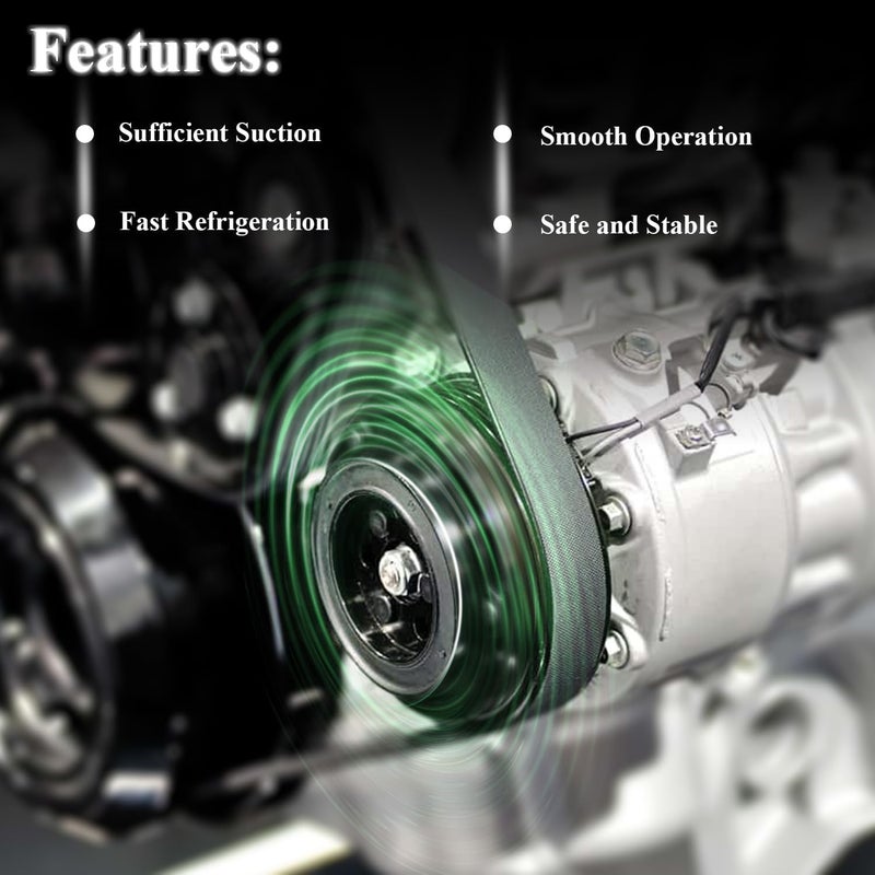 TINJO A/C Compressor Clutch Assembly Kit Plate Pulley Bearing Coil 55111411AC Replacement for 2007-2010 Ford F-250, AC Air Conditioning Compressor Clutch Coil Auto Repair Kit - Image 5
